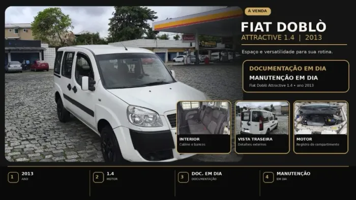 Fiat Doblo Attractive 1.4 Fire Flex 8V 5P 2013
