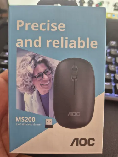 Mouse aoc sem fio ms200
