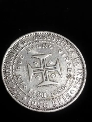 Moeda de prata Portugal 1000 réis 4°centenário da descoberta