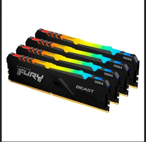 Memória DDR4 64GB 4X 16GB 3200Mhz HyperX RGB