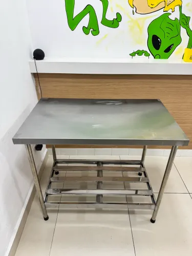 Bancada de inox 120x40