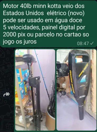 Motor elétrico 40lb minn kota veio dos EUA painel digital