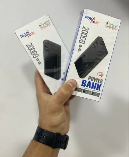 Power Bank Legal Plus 20.000 mAh com tela LCD Lacrados