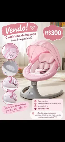 Vendo cadeirinha de balanço