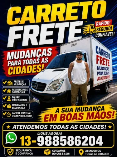 Mudanças, frente, carretos