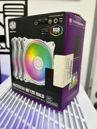 Kit fans Cooler Master Halo brancas