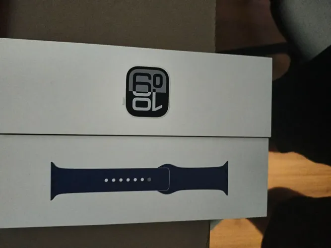Apple watch series 10, 42mm, prata pulseira esportiva