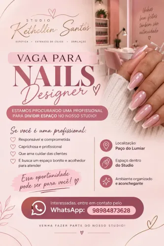 Procuro parceria Nails designer