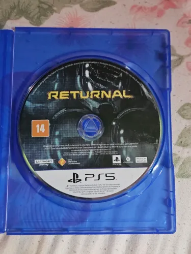 Jogo PS5 Original Returnal, apenas a capa de proteção e CD
