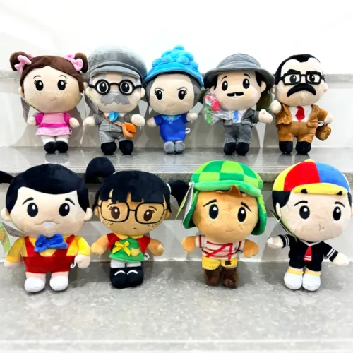 coleção oficial de pelúcias da Turma do Chaves Plush For You (PFY) 9 persongens 20 cm