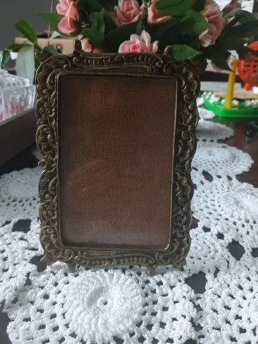 Porta retrato de bronze