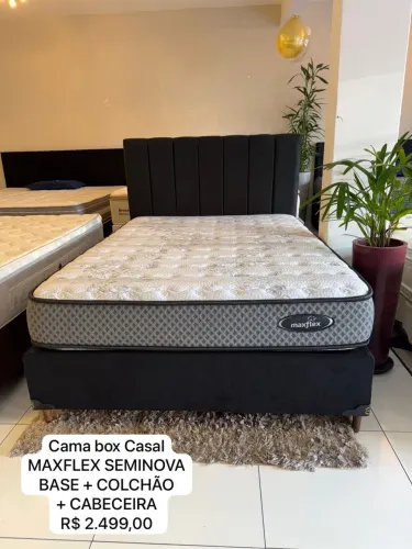 Cama Box Casal MAXFLEX SEMINOVA - ENTREGAMOS
