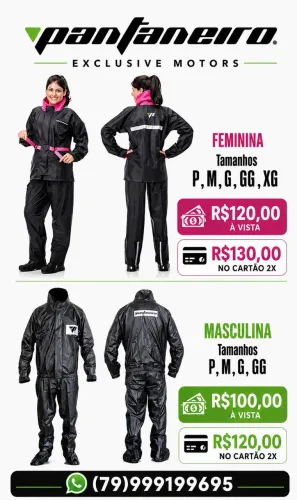 Capa chuva motoqueiro 
