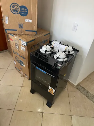 Fogão mesa vidro NOVO com garantia
