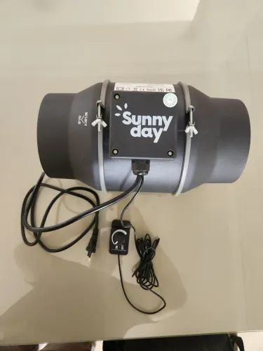 Exaustor Sunny Day 150mm Grow Controle Potência Bivolt Ec