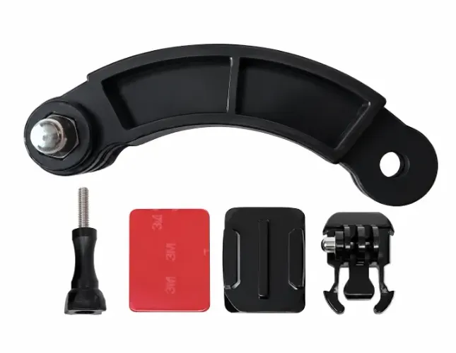 Suporte Curvo de Capacete para GoPro Braço Extensão Câmera Ação