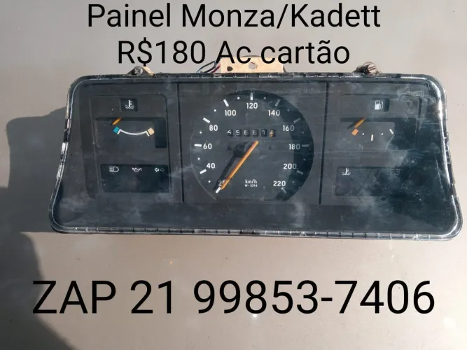 Lote peças MONZA TUBARÃO 1996. Comando de válvulas, painel, acabamentos 