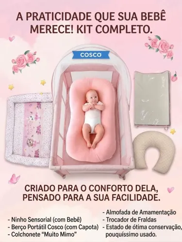 kit bebê completo estado de novo 