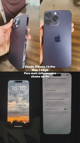 ? iPhone 14 Pro Max 128 GB Roxo - Oportunidade!