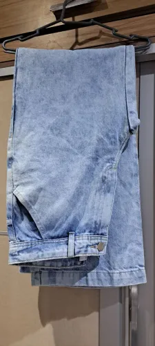 Calca feminina jeans 100% algodão