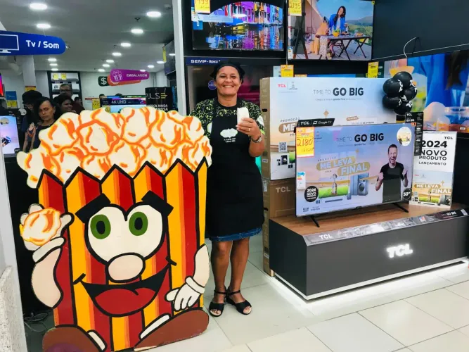 Pipoca e algodão doce para lojas - festas e eventos 