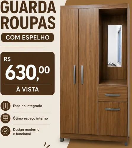 Guarda roupa novo 630