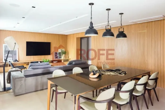 Apartamento Blanc Campo Belo 251 m² Mobiliado com quartos, 3 suites, Varanda Gourmet - Laz