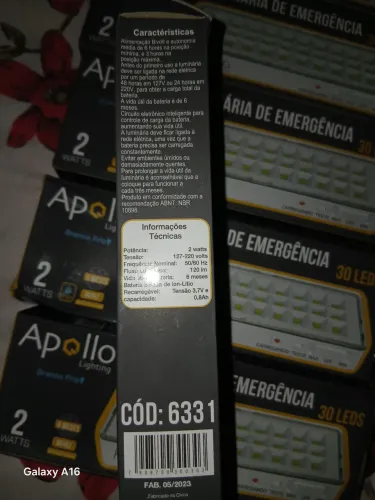 Luminária de Emergência 