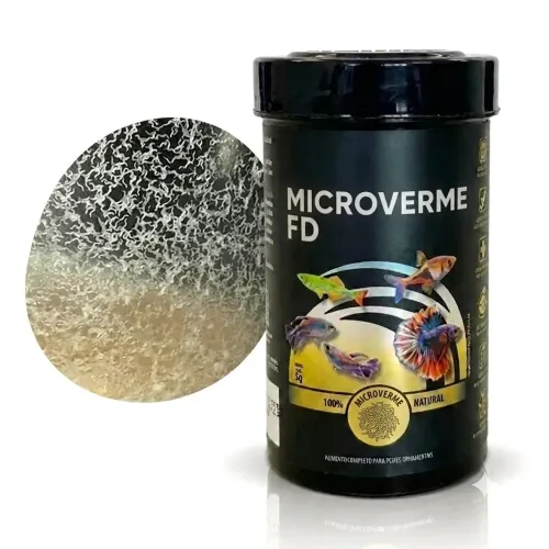 Ração para peixes (Microvermes)