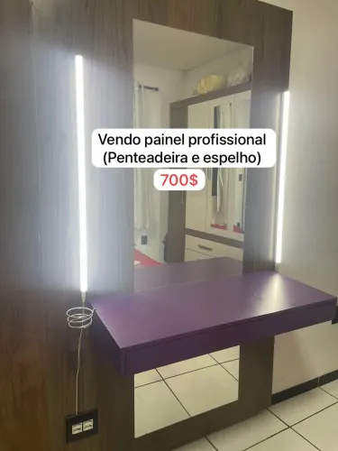 Painel de maquiagem profissional 
