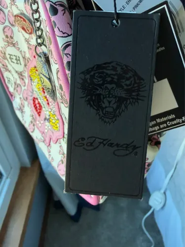 Bolsa Ed Hardy Original Y2K Rosa - Nova com Etiqueta