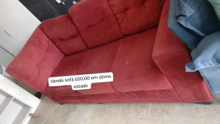Sofá vermelho 