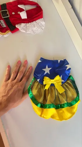 Vestido do Brasil para pet