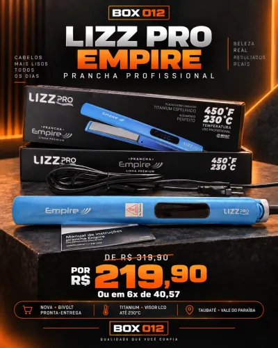 Prancha Lizz Pro Empire profissional