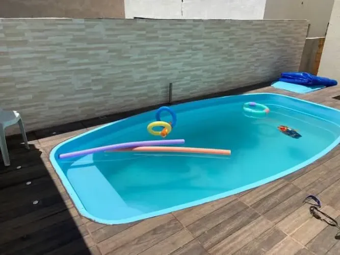 Piscina de fibra 4 metros retangular stylus promoção