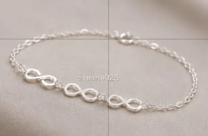 Pulseira Infinito em Prata 925