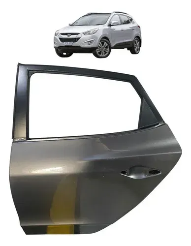 Porta Traseira Esquerda Hyundai Ix35 2015 Traseira Esquerda Cinza-escuro