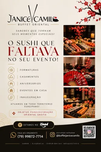 Buffet Oriental para eventos em Sergipe