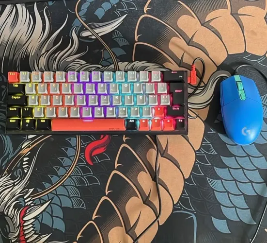 Kit Teclado Gamer + Mouse Logitech g203