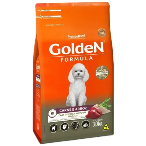 Golden Fórmula Cães Adultos Pequeno Porte Carne 3Kg