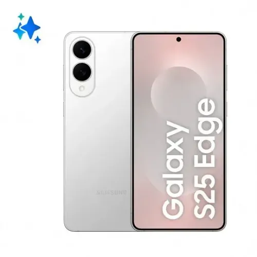 Celular Samsung Galaxy S25 Edge 5G Titânio Prata, 512GB, 12GB RAM e Câmera Dupla de 200MP 
