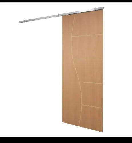 Porta frisada 90 cm com corrediça de 2mt.