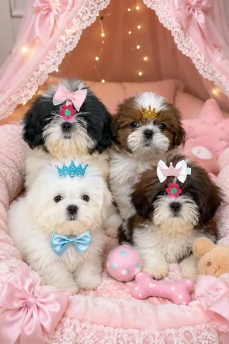 Shih tzus perfeitos em até 18x com kit grátis