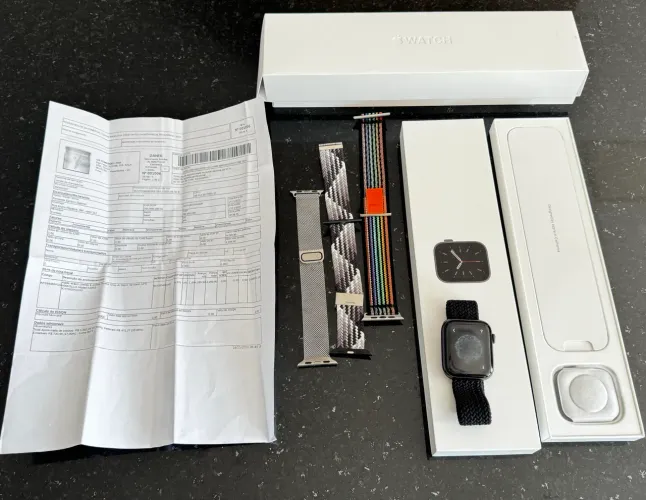 Apple Watch Series 6 44m com 4 pulseiras e NF