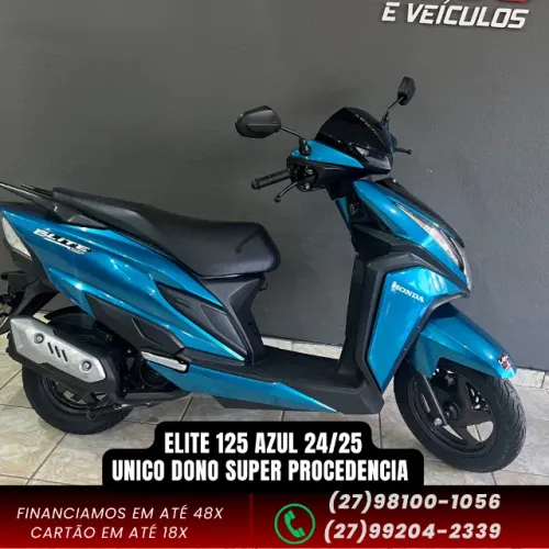 ELITE 125 azul  24/25 - MOTO DE UNICO DONO, ECONOMIA E AGILIDADE PARA O DIA A DIA 