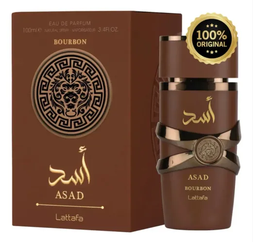 Perfume Árabe Asad Bourbon Lattafa 100ml Masculino 