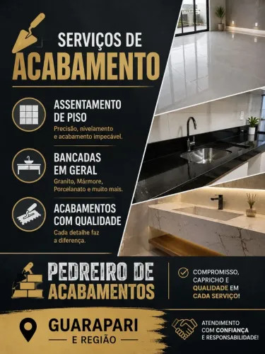 Pedreiro de acabamentos