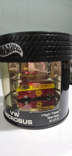 Carrinho hotwheels vw microbus high-tech test séries 3 of 4