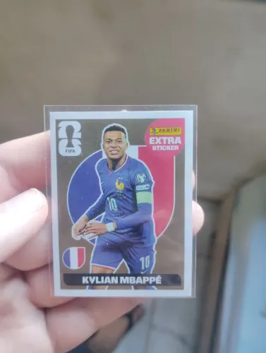 Figurinha Extra Kylian Mbappé dourado