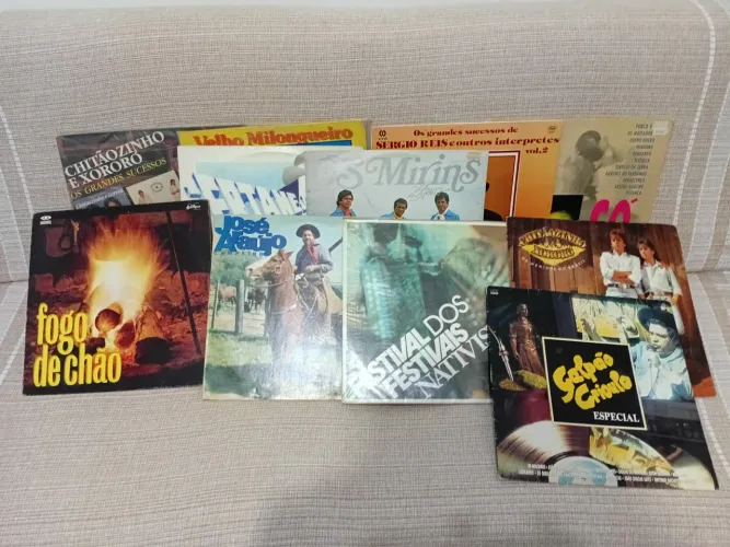 Pacote com 10 discos de vinil /barbada